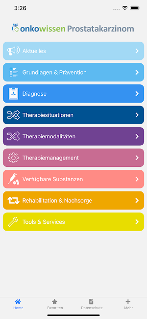 Prostatakarzinom onkowissen Screenshot 0