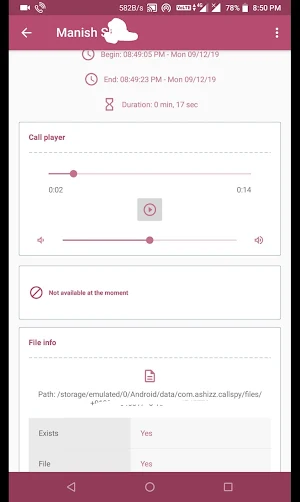 Callspy Pro - Call Recoder Screenshot 2