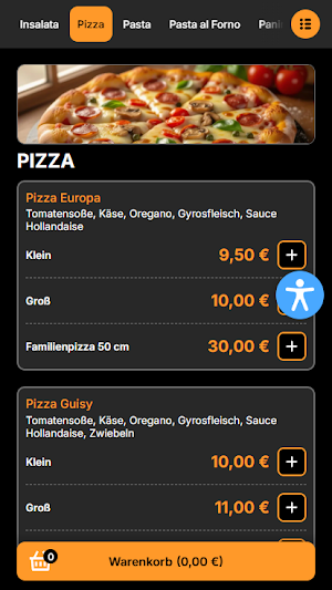 La Piazza Restaurant Bad Laer Screenshot 2
