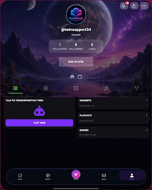 twin world social network Screenshot 1