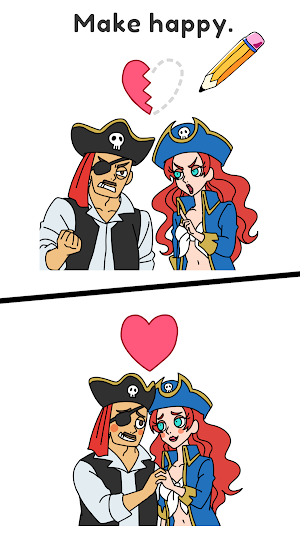 Draw Happy Pirates : Fun Game Screenshot 0