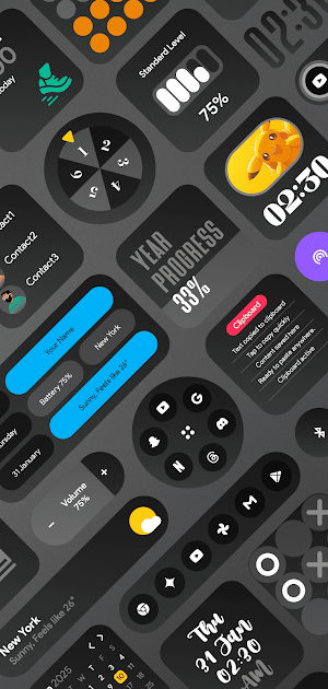 DarkGlass Widgets Screenshot 3