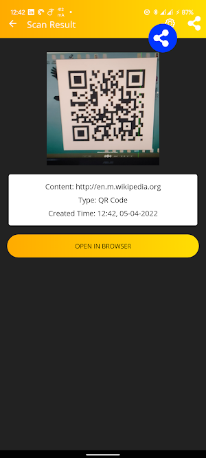 QR Bar Scanner & Generator Screenshot 1