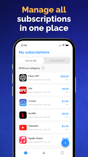 My Subscription Tracker: Subs Screenshot 1