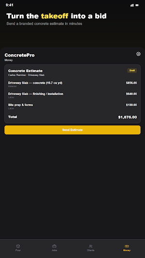 ConcretePro: Slab Calculator Screenshot 2