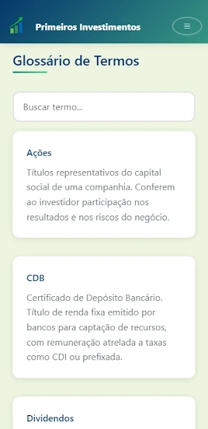 Guia de Investimento Simples Screenshot 3