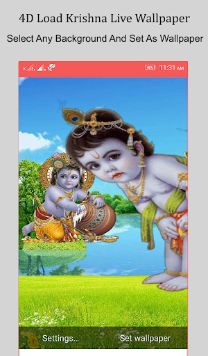 4D Load Krishna Live Wallpaper Screenshot 2