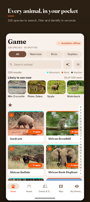 iSimangaliso Safari & Map Screenshot 1