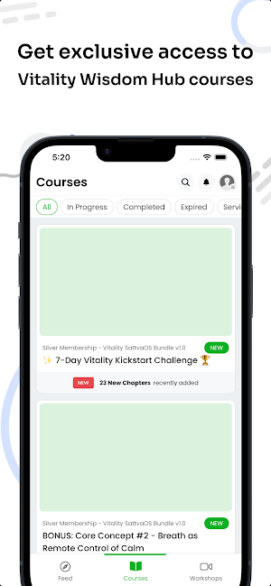 Vitality Wisdom Hub Screenshot 2