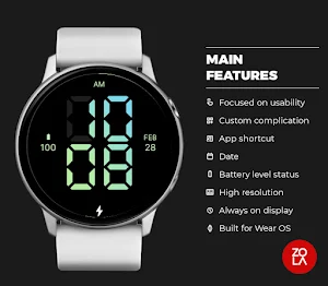 Digital Daylight Watch Face Screenshot 1