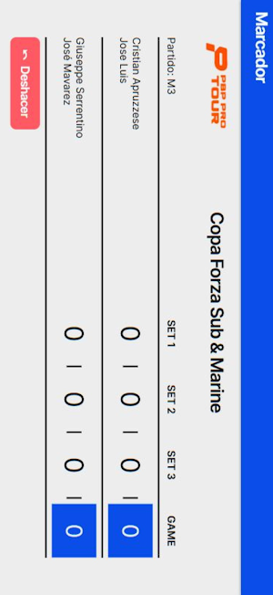 Pbp Pro Tour Marcador Screenshot 3