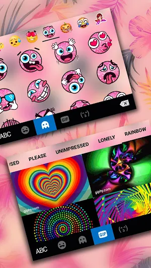 Vintage Flowers Keyboard Theme Screenshot 3