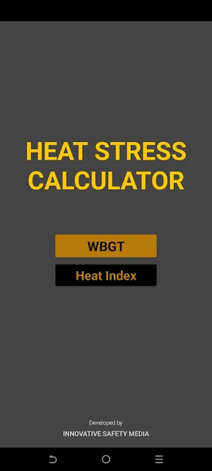 Heat Stress Calculator Screenshot 0