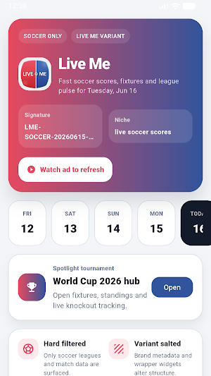 Live Me - Live Soccer Scores Screenshot 0