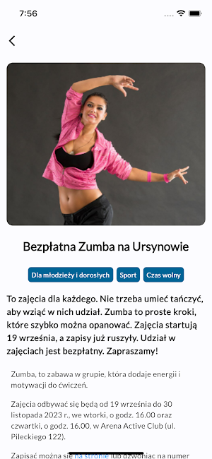 Wydarzenia Warszawa Screenshot 1