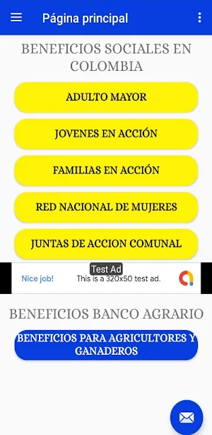 Beneficios Sociales en Colombia Screenshot 0