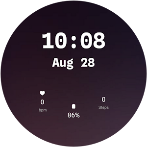 Dark Obsidian - Watch Face Screenshot 0