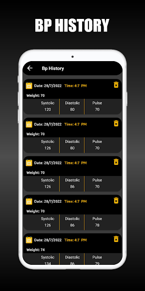 Blood Pressure Diary Screenshot 3