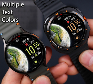 Space Earth Watch Face Screenshot 3