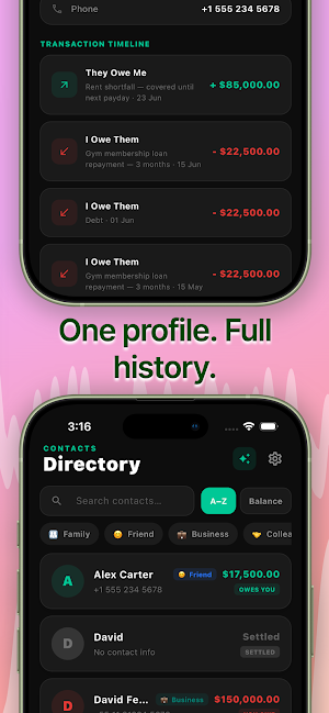 DebtFlow - Debt Tracker, IOU Screenshot 2