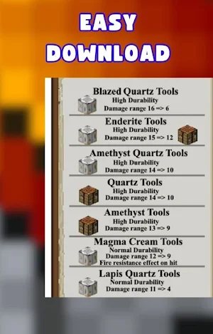 Tools Item Mod For MinecraftPE Screenshot 2