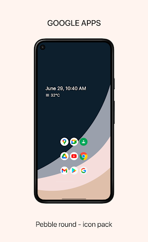 Pebble round - icon pack Screenshot 1