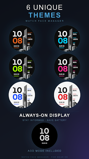 Brutalist City Watch Face Screenshot 1