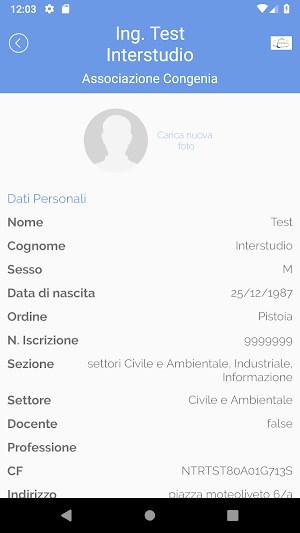 Associazione Congenia Screenshot 2