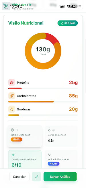 Vida Leve Fit: AI Nutrition Screenshot 3