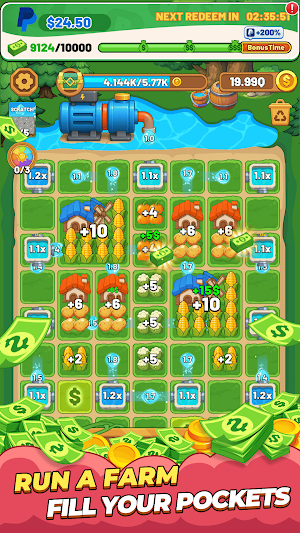 Water Idle Farm: Earn Cash Screenshot 0