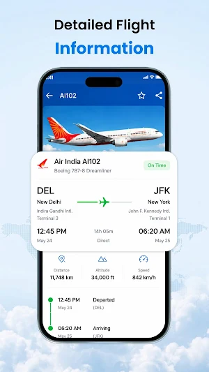 FLITx・Live Flight Tracker Map Screenshot 2