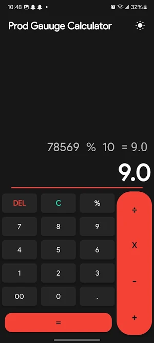 Prod Gauge Calculator Screenshot 2