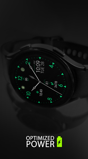 Minimal Black v26 watch face Screenshot 1