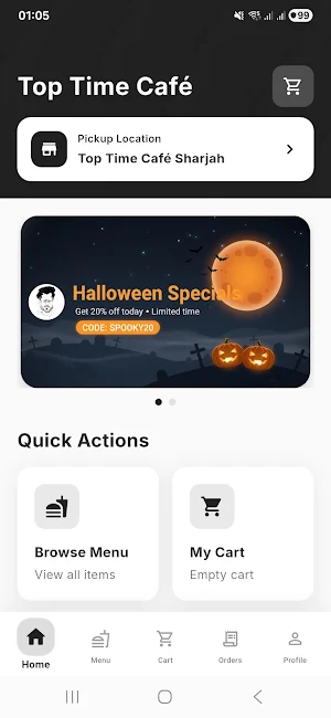 Top Time Café: Snack Bar UAE Screenshot 0