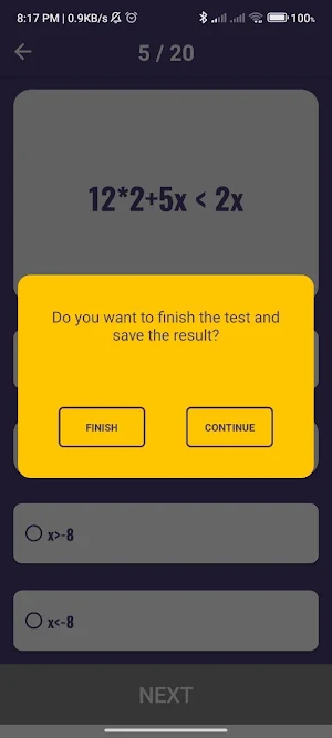 Math Quiz Screenshot 3