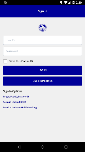 PGAFCU Mobile Banking Screenshot 1