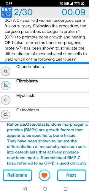Histology Questions Screenshot 3