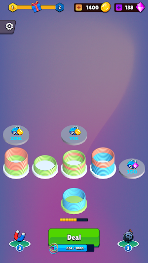 Slinky Ring Color Sort Screenshot 1