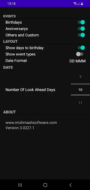 My Birthdays Screenshot 0