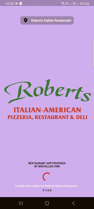 Roberts Italian Restaurant Screenshot 0