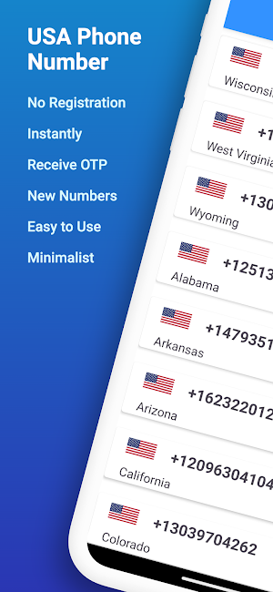USA Phone Number Screenshot 0