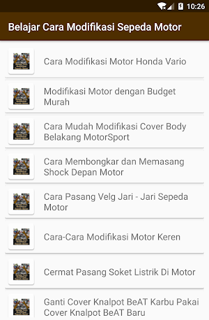 Belajar Cara Modifikasi Sepeda Motor Screenshot 2