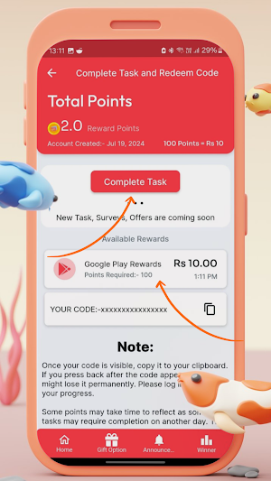 Get Redeem Code - FreeGiftZone Screenshot 0