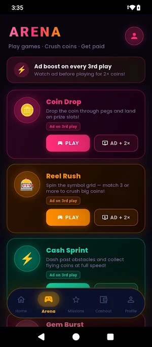 Tap & Earn Money Screenshot 2