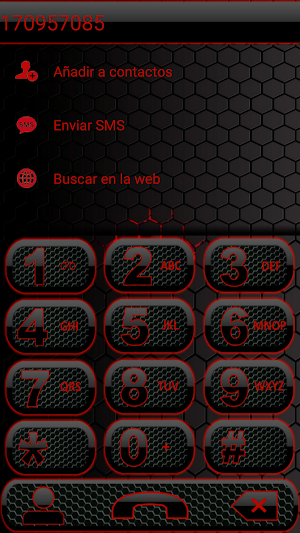 THEME DARK SPACE RED EXDIALER Screenshot 3