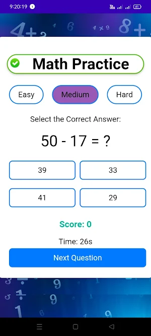 Math Practice : Quiz Screenshot 2