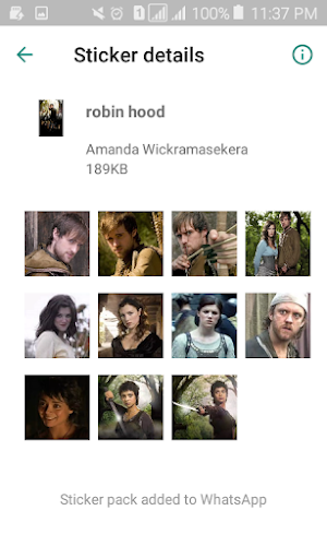 Fan Made Stickers of Robin Hood for WhatsApp Screenshot 2