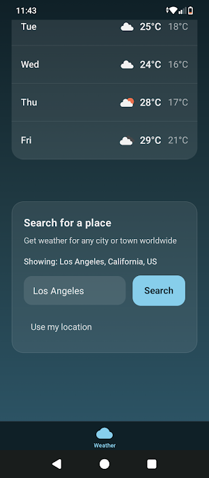 Clouds9ine Weather Screenshot 2