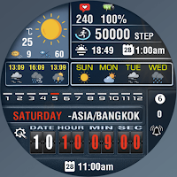 N-SPORT746 Digital Watch Face