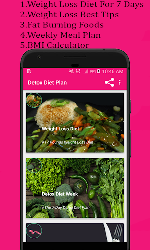 Detox diet plan:Lose fat fast Screenshot 0